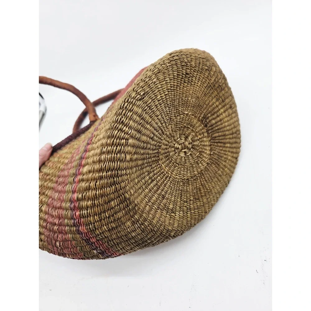 African Ghanian Bolga Basket Bag 11